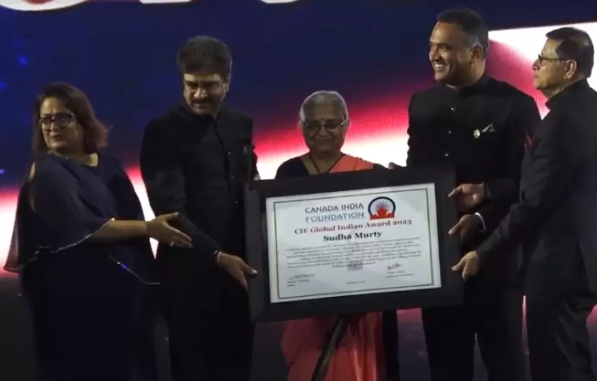 Global Indian Award: ग्लोबल इंडियन अवॉर्ड पाने वाली पहली महिला बनीं सुधा मूर्ति