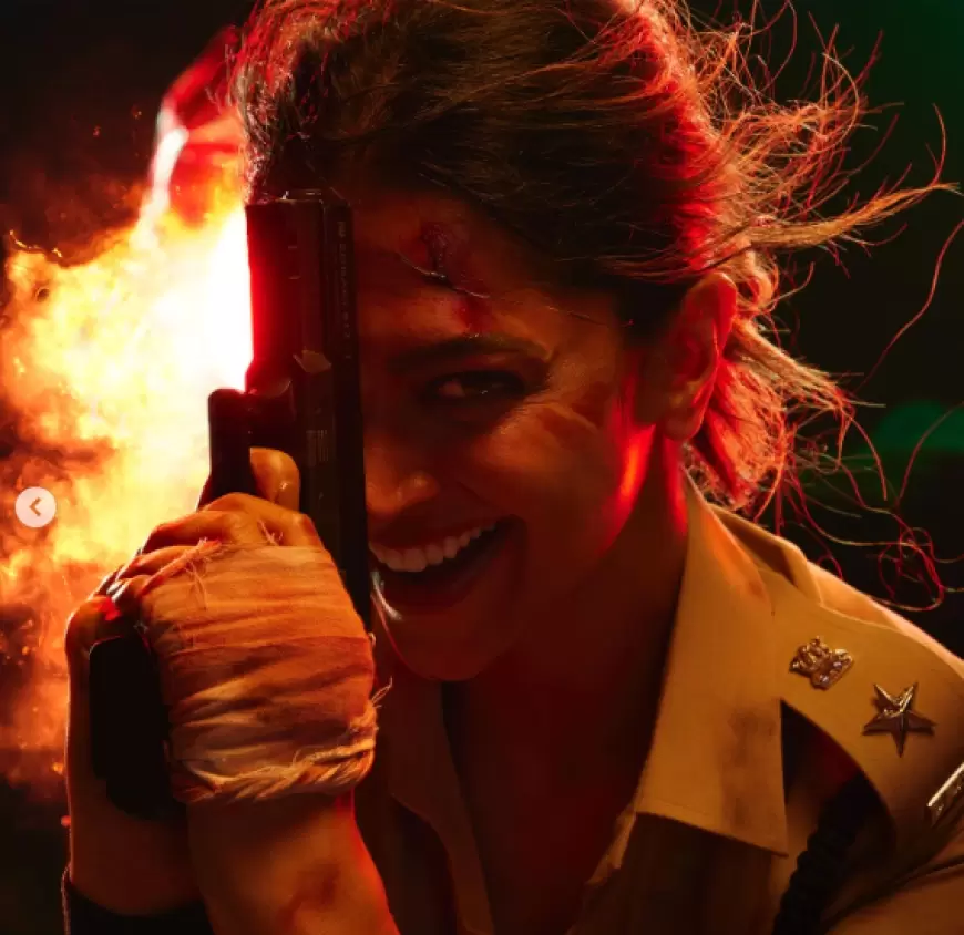 Singham 3 deepika new look: हाथ में गन और चेहरे पर मुस्कुराहट लिए नजर आई  रोहित की लेडी सिंघम