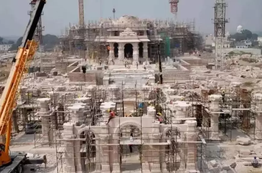 Ayodhya News: तेजी से हो रहा राम मंदिर का निर्माण, ट्रस्ट ने शेयर की नईं तस्वीरें