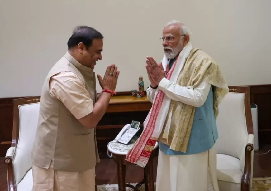 CM Himanta Biswa met to PM Modi: असम सीएम सरमा ने की पीएम मोदी से मुलाकात, कामाख्या कॉरिडोर परियोजना की आधारशिला रखने का दिया निमंत्रण