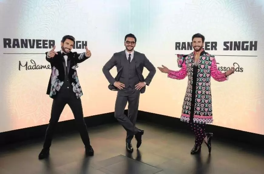 Wax statues of Ranveer Singh मैडम तुसाद संग्रहालय में बना रणवीर सिंह के मोम के पुतले, मां संग किया अनावरण