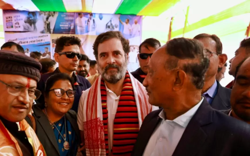 Rahul Nyay Yatra Assam: असम पुलिस ने रोकी राहुल की न्याय यात्रा, बैरिकेडिंग तोड़ पुलिस से भिड़े कांग्रेसी