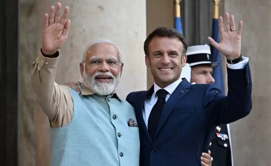 PA Modi-Macron: जयपुर में पीएम मोदी संग इमैनुएल मैक्रों का रोड शो, गणतंत्र दिवस परेड में मुख्य अतिथि बनने वाले छठे फ्रांसीसी राष्ट्रपति