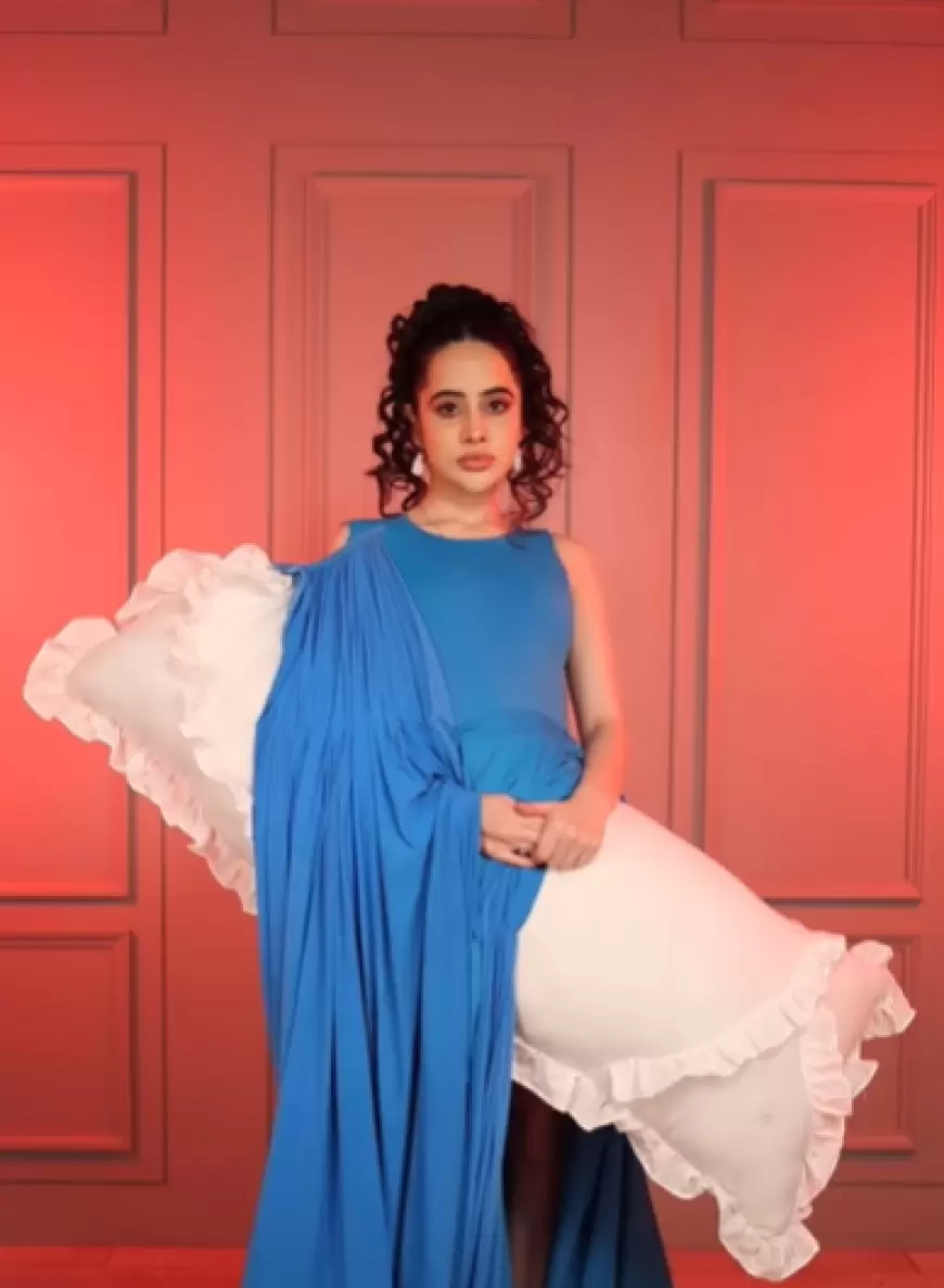 Uorfi javed new dress: पेट पर तकिया बांध एक्ट्रेस ने बनाई नई ड्रेस, लोगों ने कर डाली जमकर तारीफ