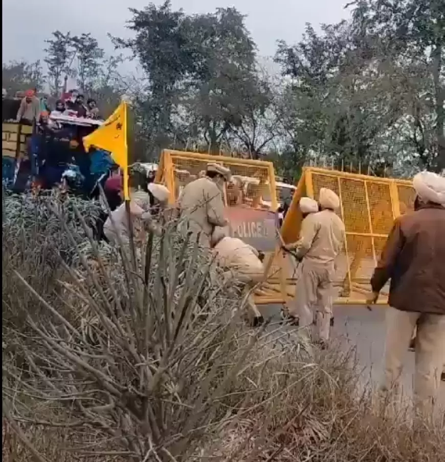 Farmers Protest : किसानों के विरोध प्रदर्शन से पहले हरियाणा में भारी सुरक्षा,पुलिस ने किया रूट डायवर्ट