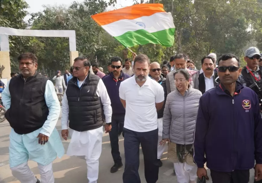 Bharat Jodo Nyay Yatra in UP Live Update : वाराणसी में राहुल गांधी बोले, 'भारत में डर का माहौल'