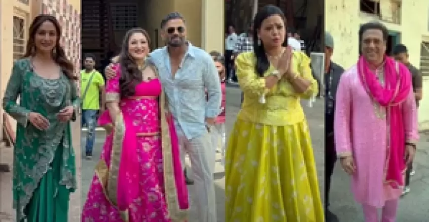 ' Dance Deewane' 3: होली के रंग में दिखे 'डांस दीवाने' 3 के जज, पत्नी सुनीता संग गोविंदा भी पहुंचे