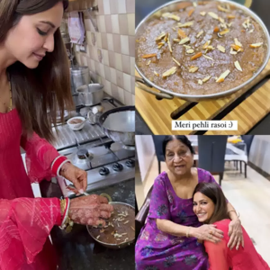 Kriti Kharbanda first rasoi: एक्‍ट्रेस कृति खरबंदा ने अपनी पहली रसोई में बनाया 'सूजी का हलवा', फैंस ने की तारीफ