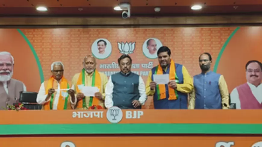 Gaurav Vallabh joined BJP: कांग्रेस और आरजेडी को लगा बड़ा झटका, भाजपा में शामिल हुए गौरव वल्लभ, अनिल शर्मा और उपेंद्र प्रसाद