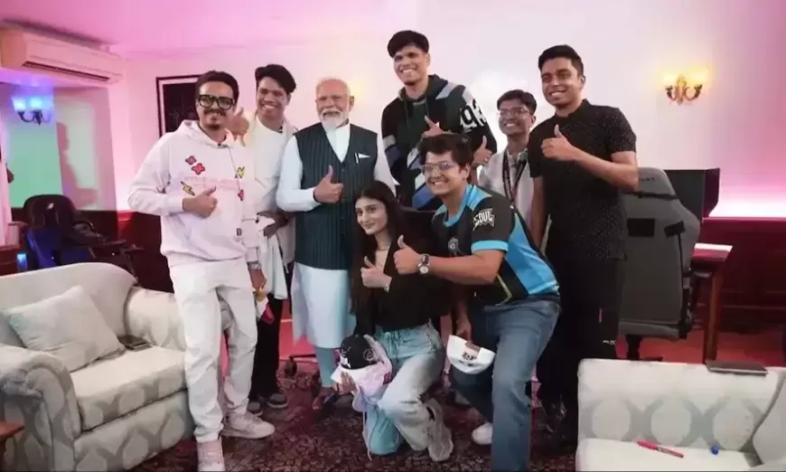 PM Modi Meets Gamers: PM मोदी की गेमर्स से मुलाकात, गेमर्स के जरिए यूथ वोट बैंक में लगेगी सेंध ?