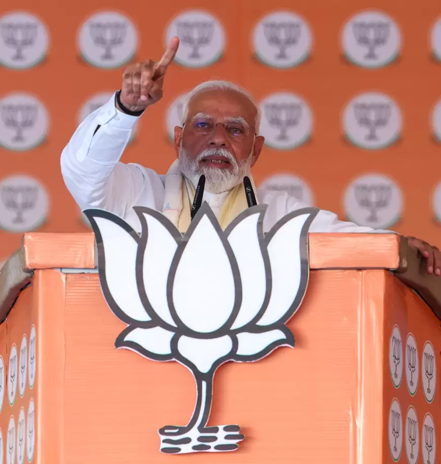 BJP election campaign 2024 : प्रधानमंत्री नरेंद्र मोदी आज राजस्थान में करेंगे प्रचार