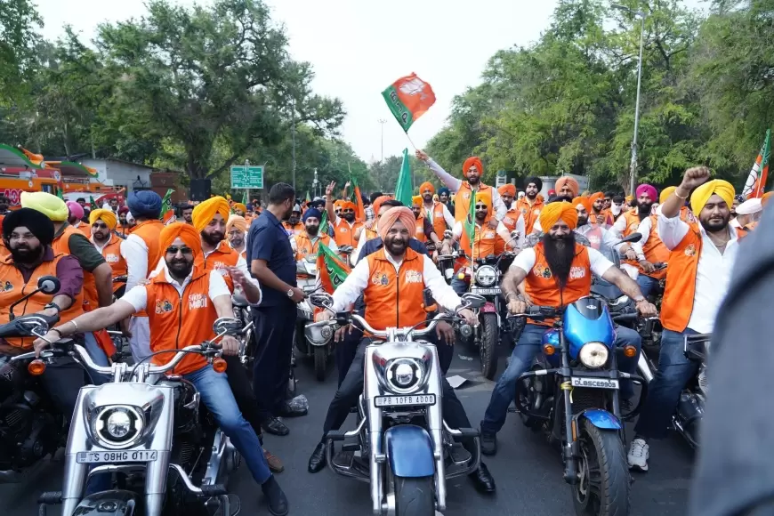 Sikh Youth Bike Rally : भाजपा समर्थकों ने दिल्ली में निकाली सिख यूथ बाइक रैली