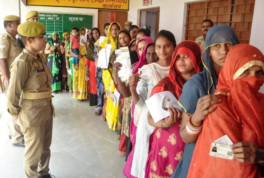 Lok Sabha Election Voting Live Updates : यूपी की 13 सीटों पर 3 बजे तक 46.83 प्रतिशत हुआ मतदान