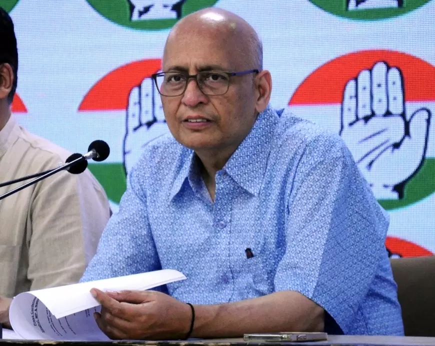 Abhishek Manu Singhvi : चुनाव आयोग ने मानी विपक्षी दलों के प्रतिनिधिमंडल की मांग, अभिषेक मनु सिंघवी ने जताया आभार