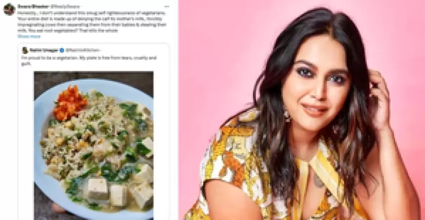 Swara Bhaskar :  बकरीद पर स्वरा भास्कर ने वेजिटेरियन लोगों पर कसा तंज, इंटरनेट पर हो रही ट्रोल