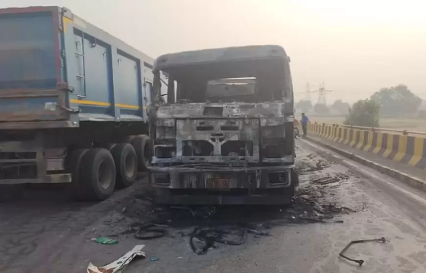 Kanpur accident : कानपुर में पिकअप और ट्राला में आमने-साने भीडंत, दो लोगों की जलकर मौत