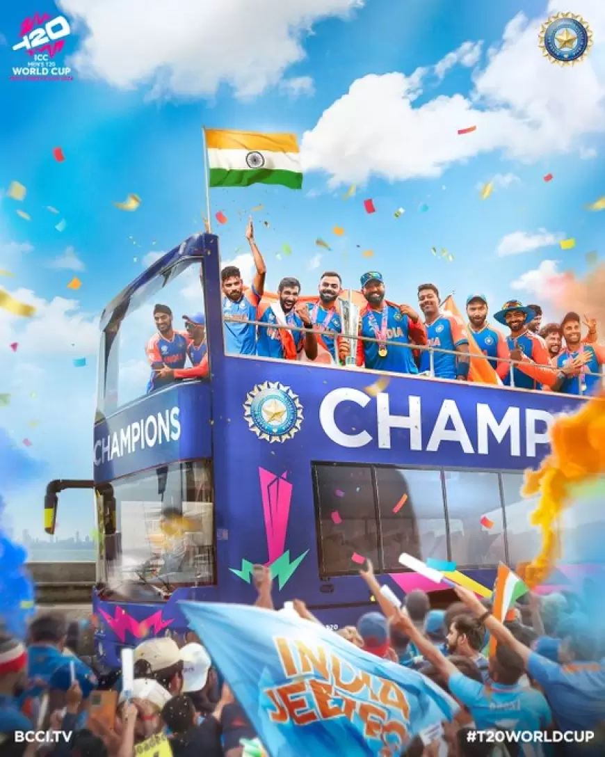 Team India T20 World Cup Victory Celebration:भारत लौटी टीम इंडिया ने पीएम मोदी से की मुलाकात, शाम 5 बजे होगी विक्ट्री परेड