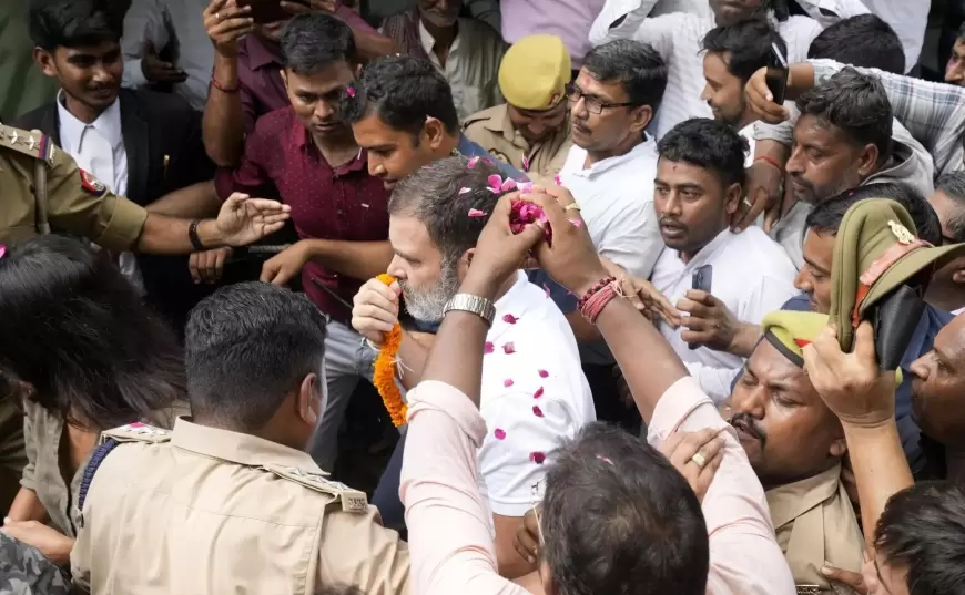 MP Rahul Gandhi : मानहानि मामले में सुल्तानपुर कोर्ट में पेश हुए राहुल गांधी, आरोपों से किया इनकार