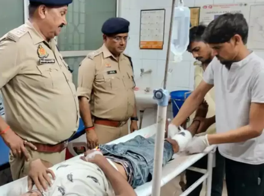 Pratapgarh News : प्रतापगढ़ में पुलिस मुठभेड़ में गोली लगने से एक बदमाश घायल, दो फरार