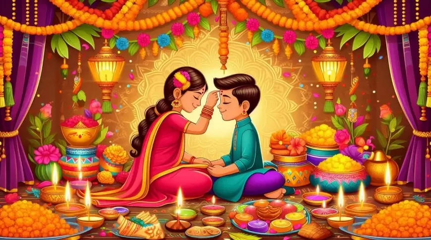 BHAI DOOJ 2024 : जानिए भाई दूज का शुभ मुहुर्त और पौराणिक कथा