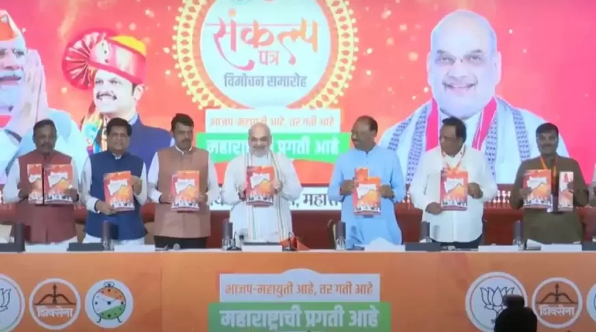 BJP manifesto: महाराष्ट्र में बीजेपी ने जारी किया संकल्प पत्र, किसानों की कर्ज माफी, 25 लाख नई नौकरियां का वादा